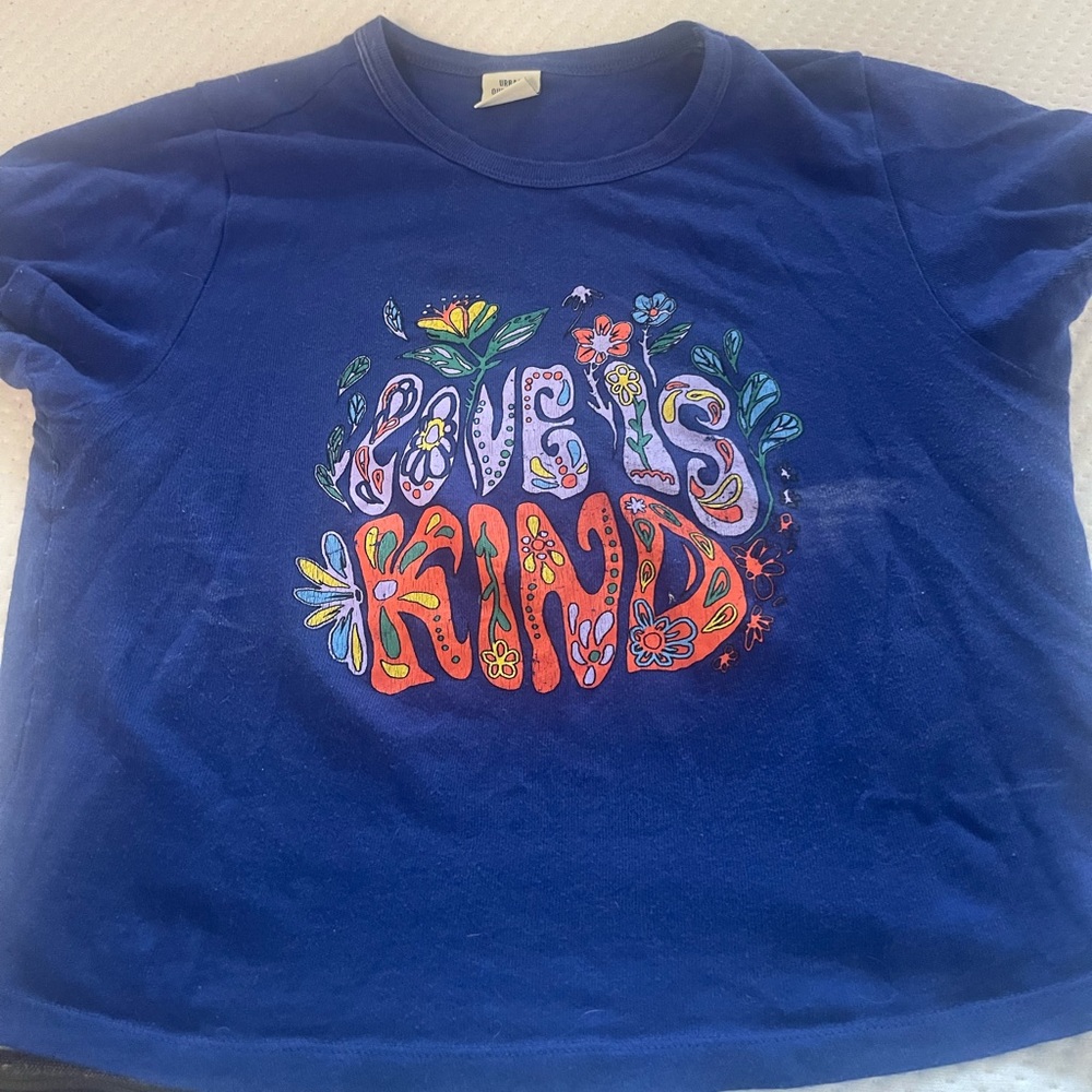 Urban Outfitters blue Baby tee